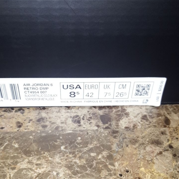 Jordan Retro 6 Dmp with reciept 8.5 & 10.5 - Picture 9 of 10